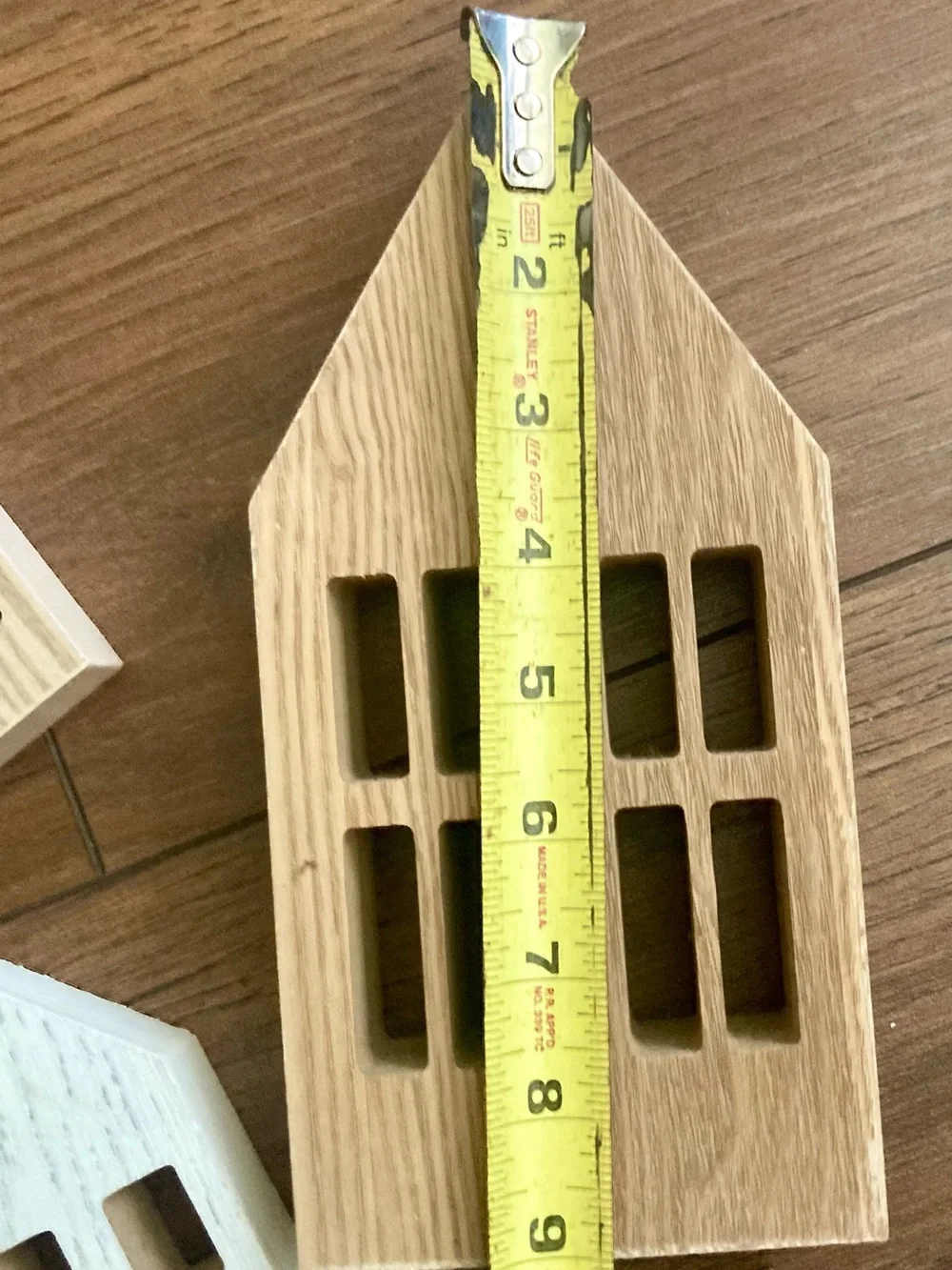 Target Bullseye Retired/rare Wooden House Decor - Natural Wood and White (7)